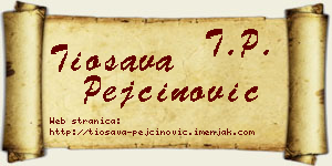 Tiosava Pejčinović vizit kartica